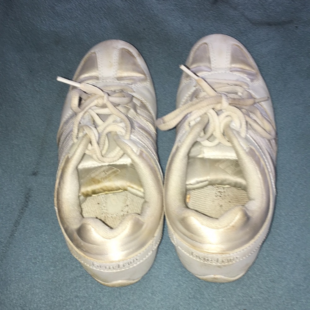 White cheer shoes, worn about 8 times